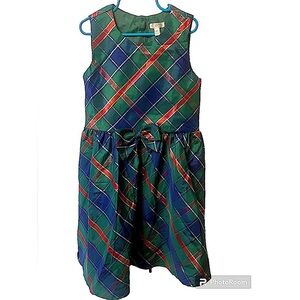 Tahari Girls Holiday Dress with Bow Accent